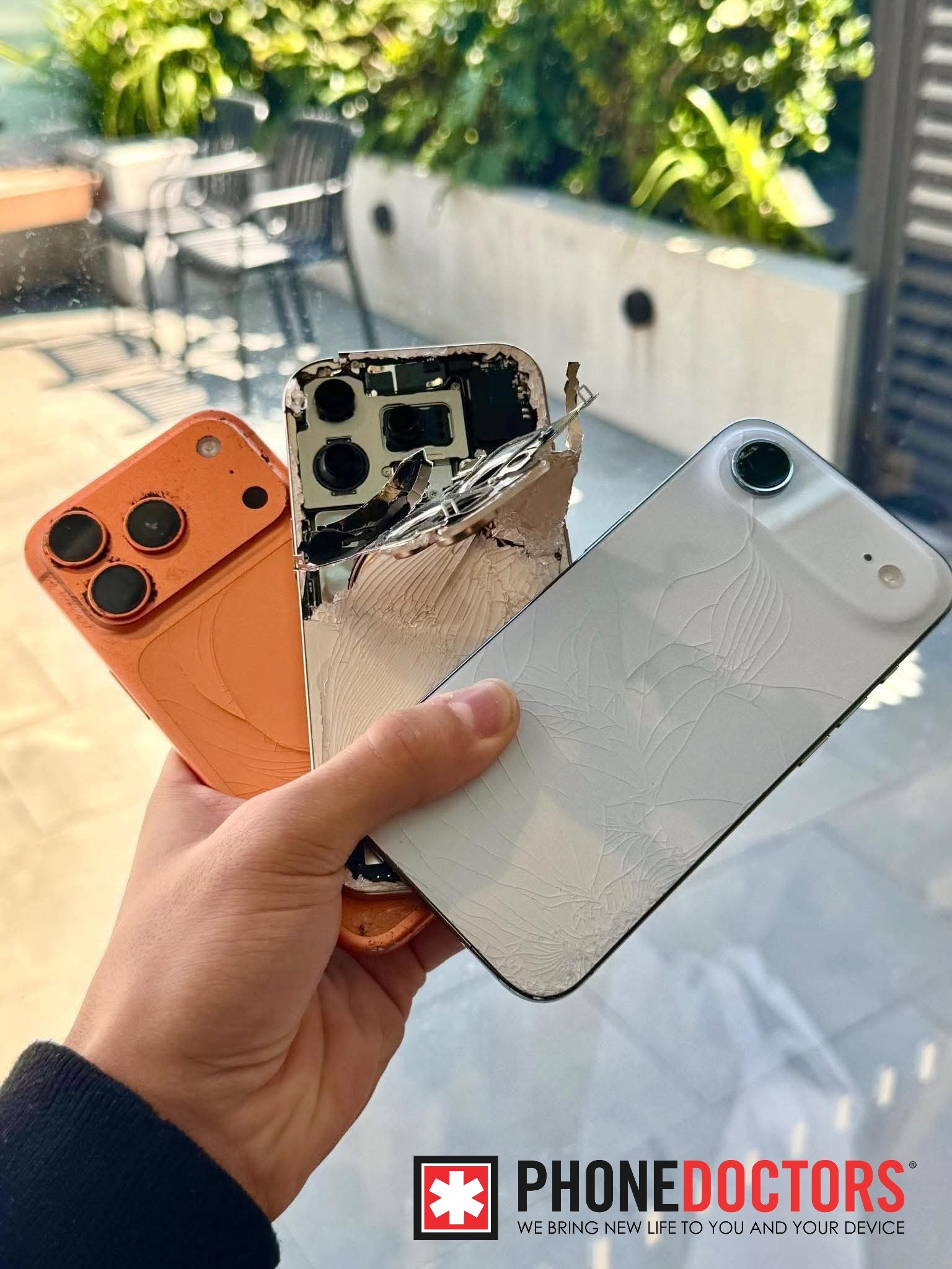 Celular com problema sendo analisado